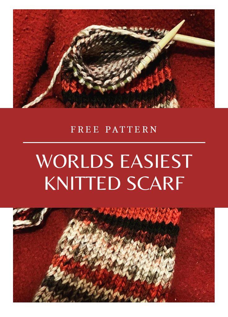 World’s Easiest Scarf Pattern | Beginner Scarf Knitting Pattern | Caledonia’s Cottage